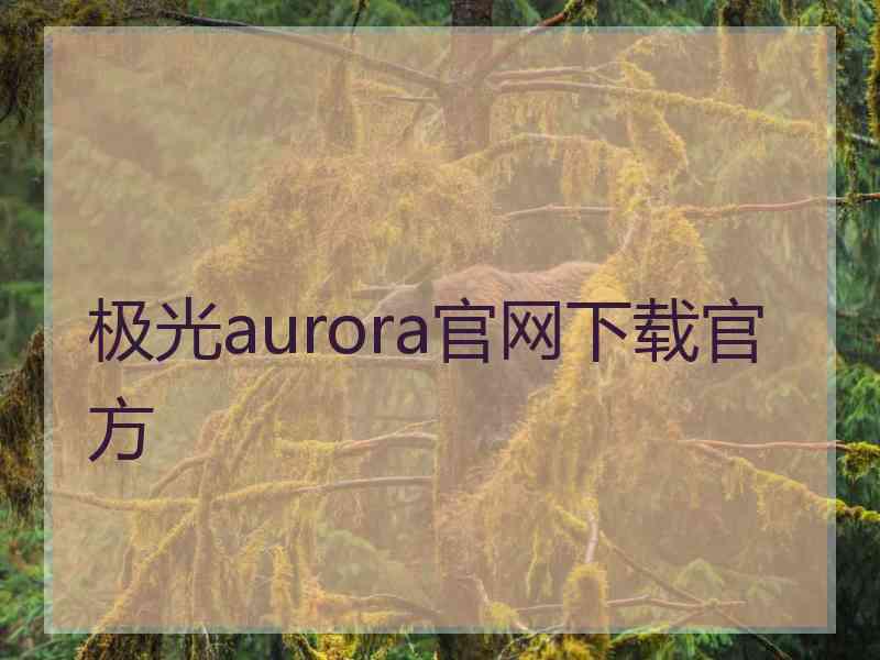 极光aurora官网下载官方