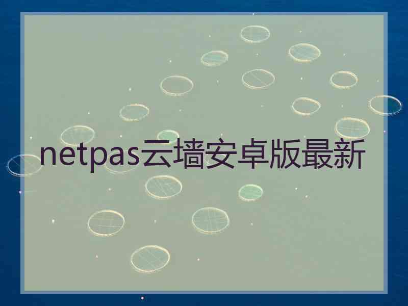 netpas云墙安卓版最新