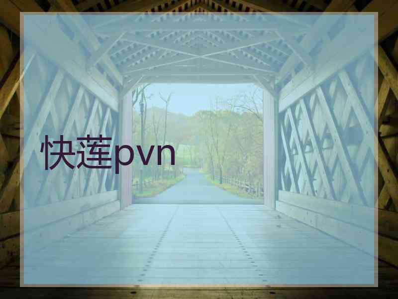 快莲pvn