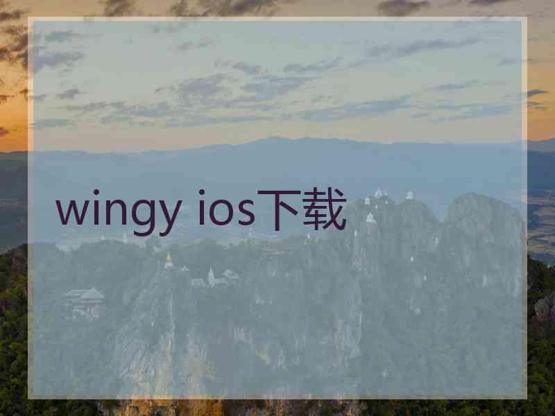 wingy ios下载