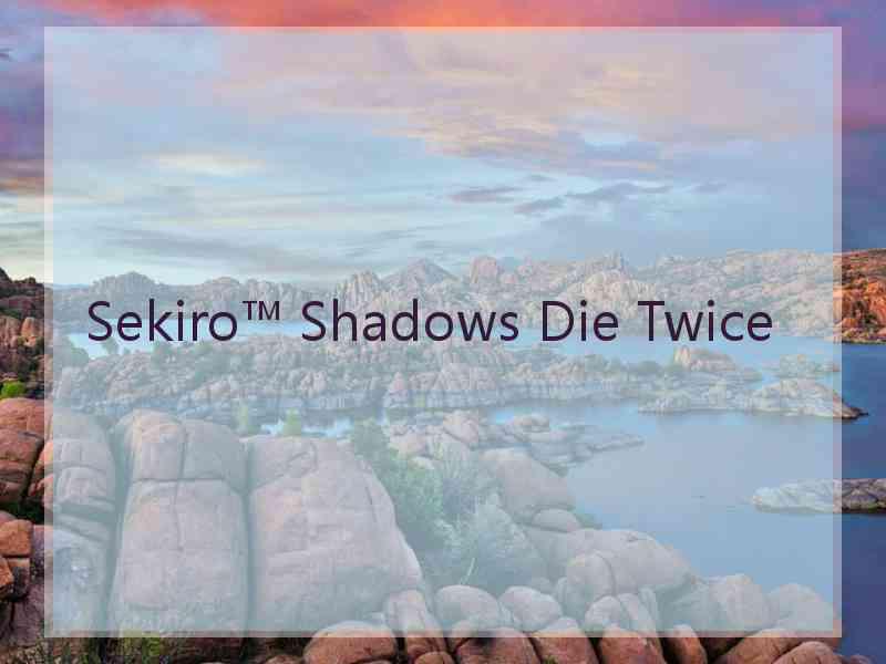 Sekiro™ Shadows Die Twice