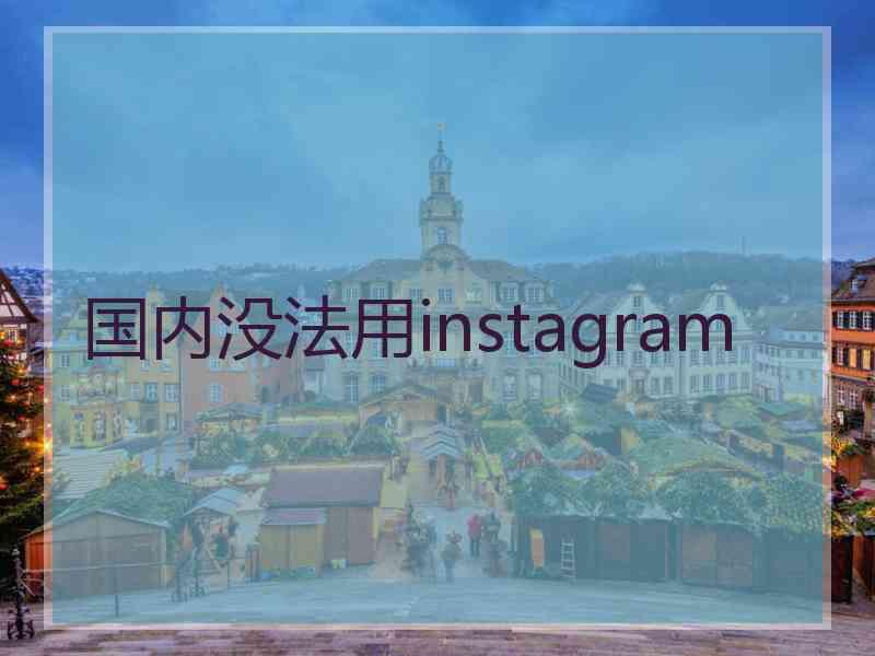 国内没法用instagram