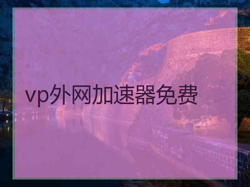 vp外网加速器免费