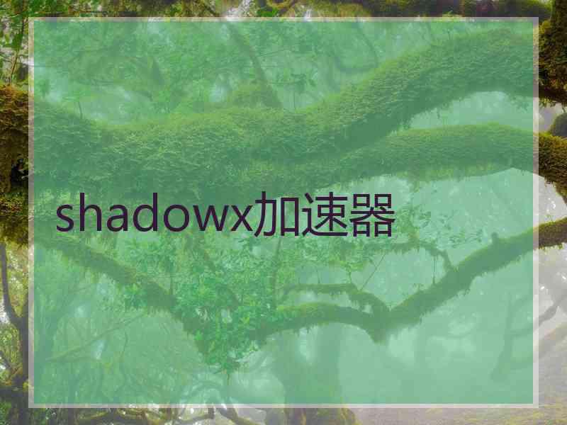 shadowx加速器