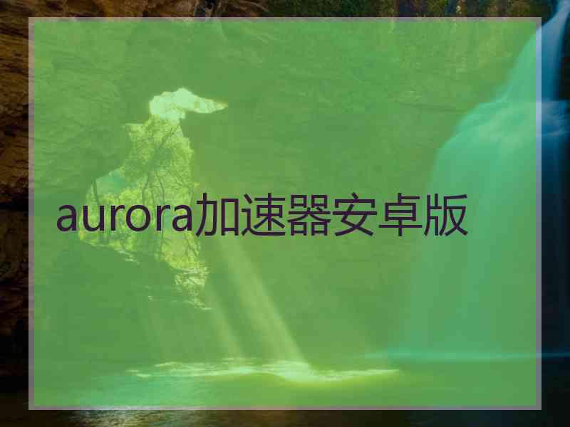 aurora加速器安卓版