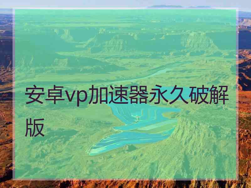 安卓vp加速器永久破解版