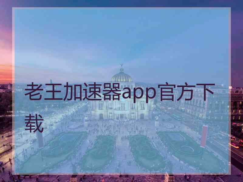 老王加速器app官方下载