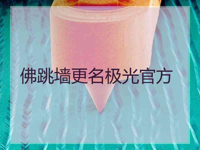 佛跳墙更名极光官方