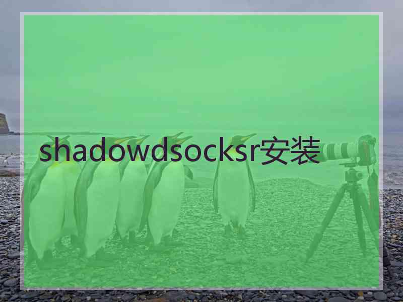 shadowdsocksr安装