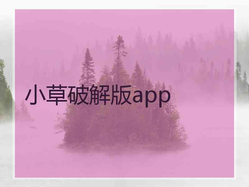 小草破解版app