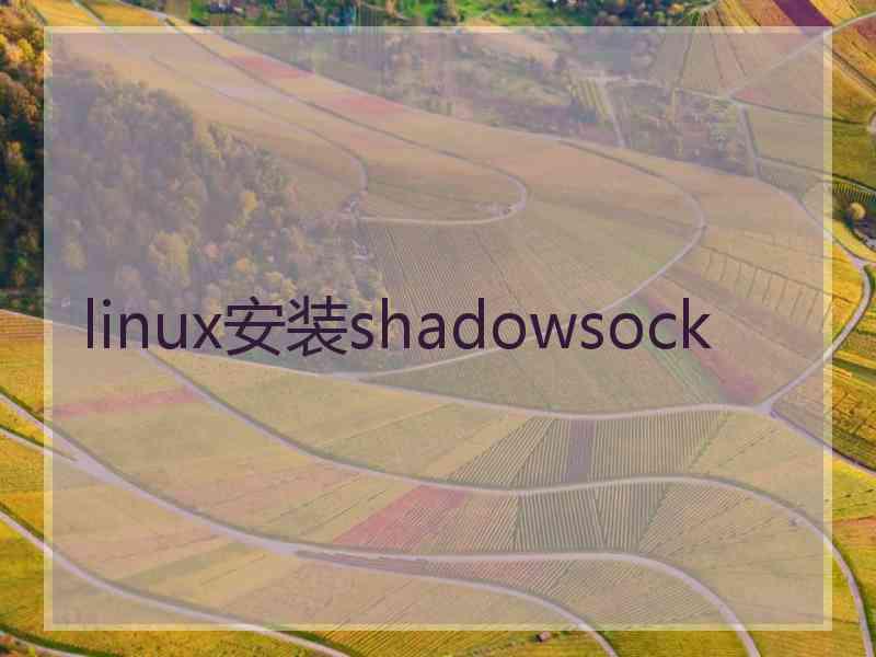 linux安装shadowsock