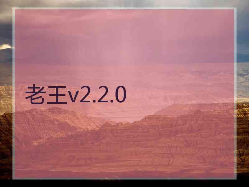 老王v2.2.0