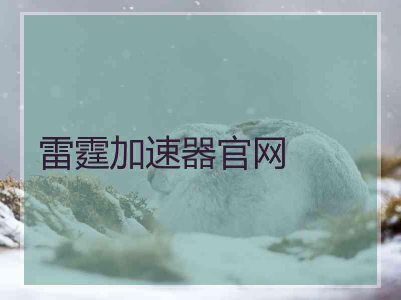 雷霆加速器官网