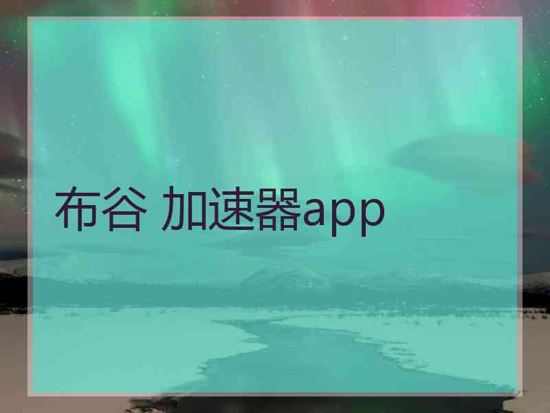 布谷 加速器app