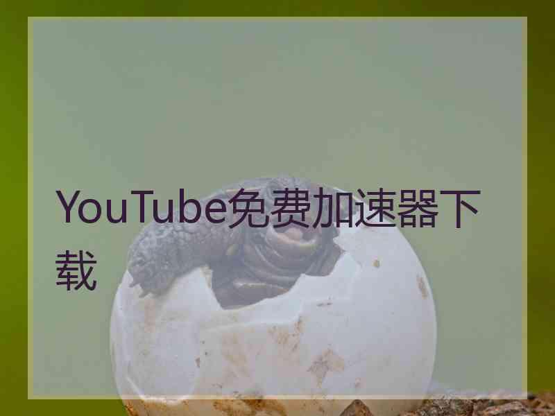 YouTube免费加速器下载