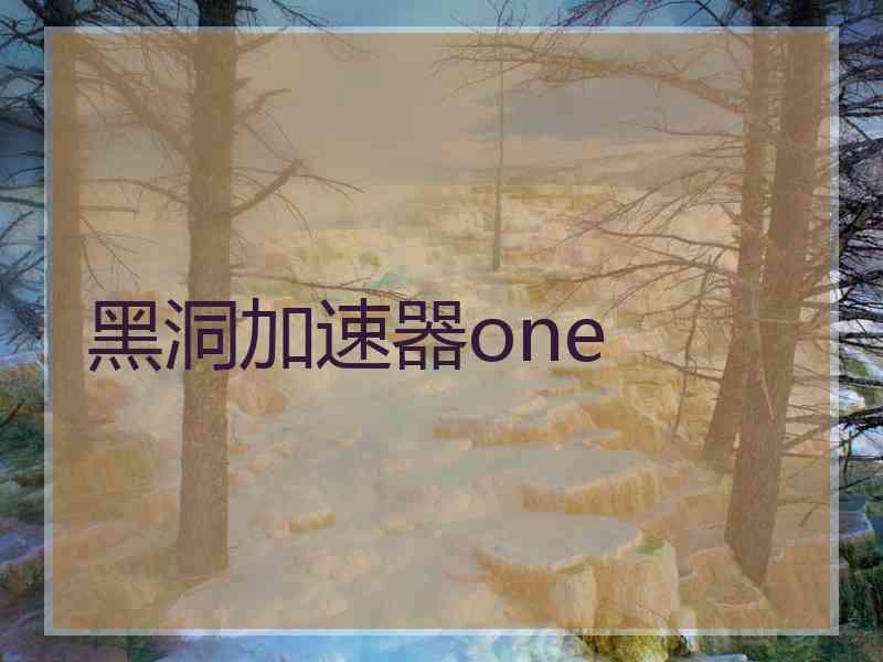 黑洞加速器one