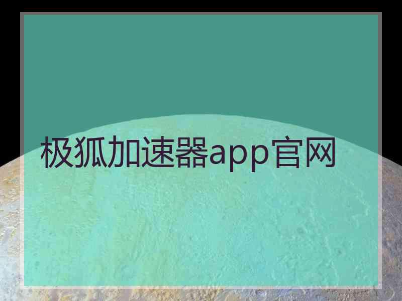 极狐加速器app官网