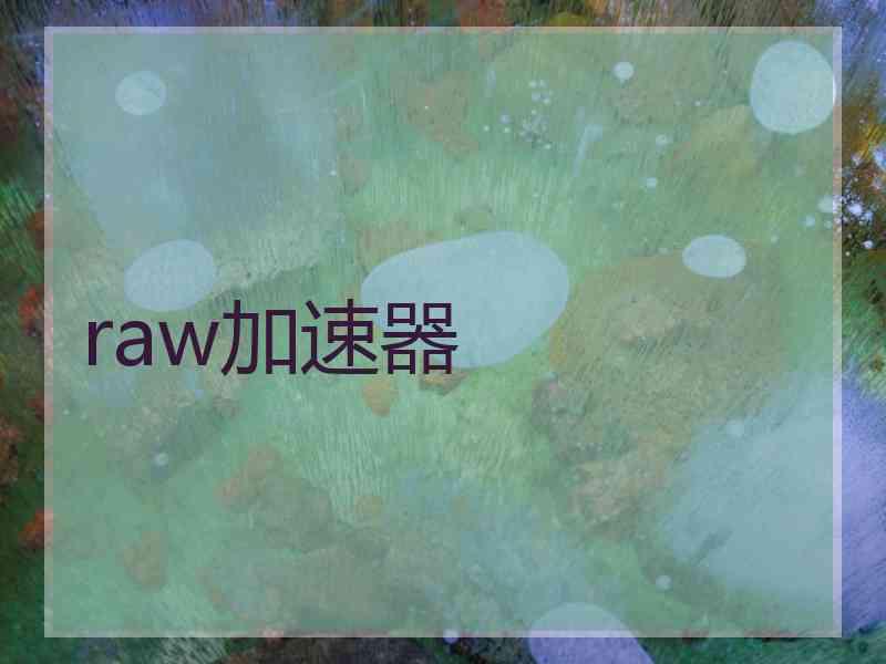 raw加速器