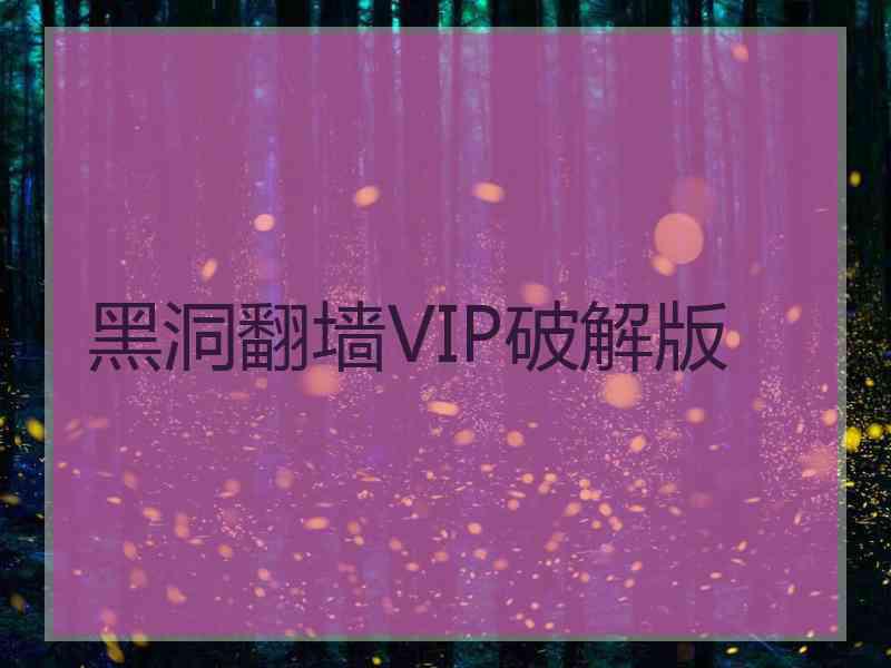 黑洞翻墙VIP破解版