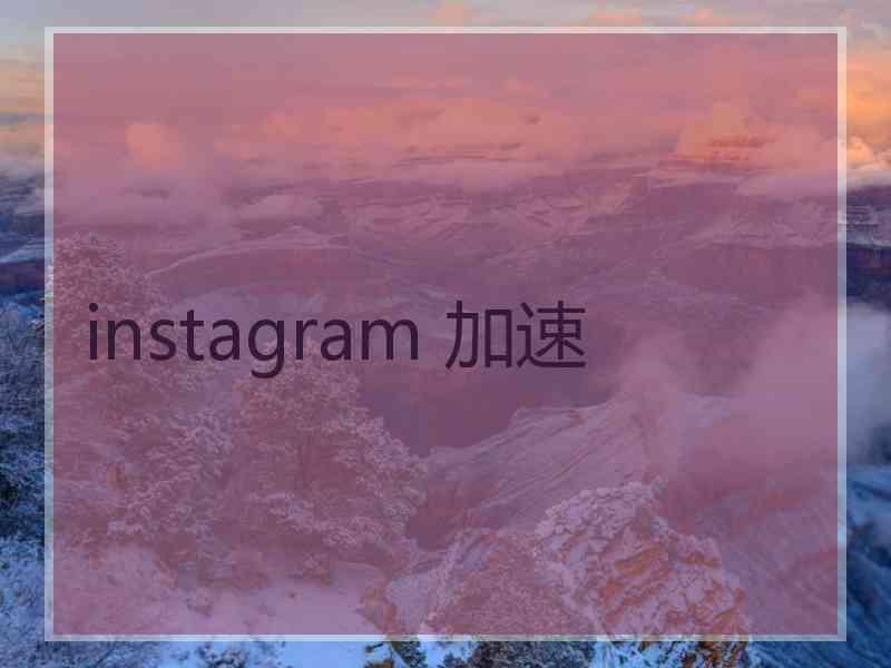 instagram 加速