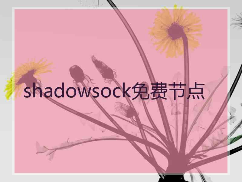 shadowsock免费节点