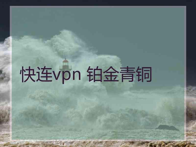 快连vpn 铂金青铜