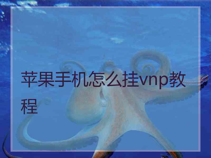 苹果手机怎么挂vnp教程