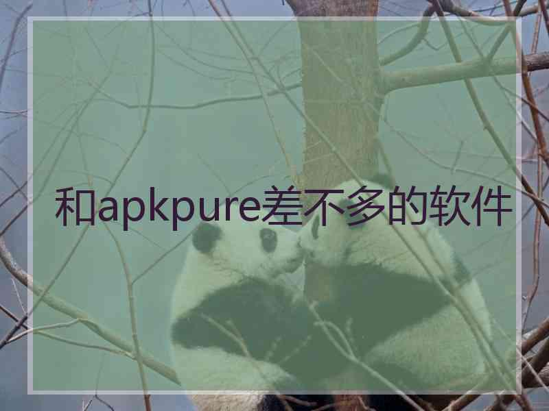 和apkpure差不多的软件