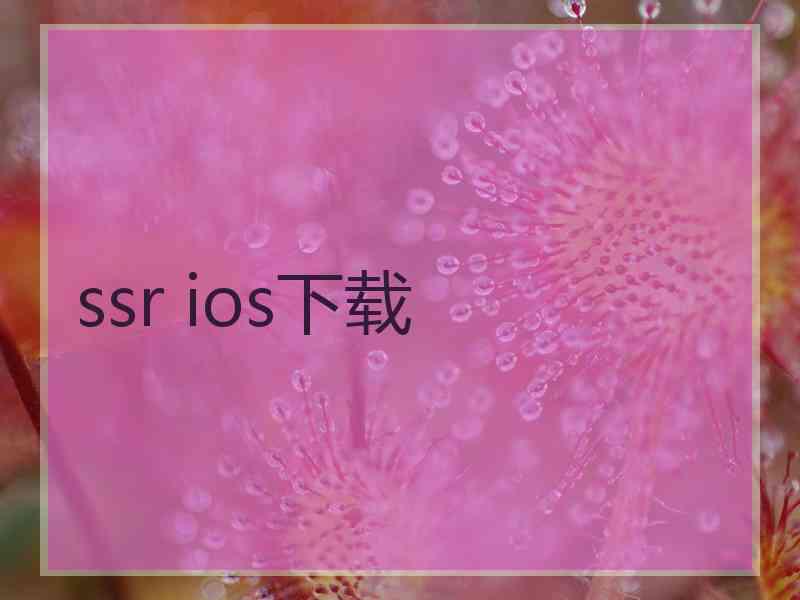 ssr ios下载