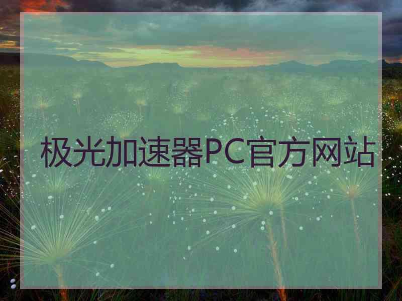 极光加速器PC官方网站