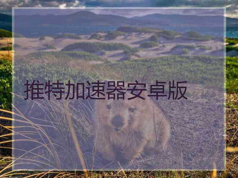 推特加速器安卓版