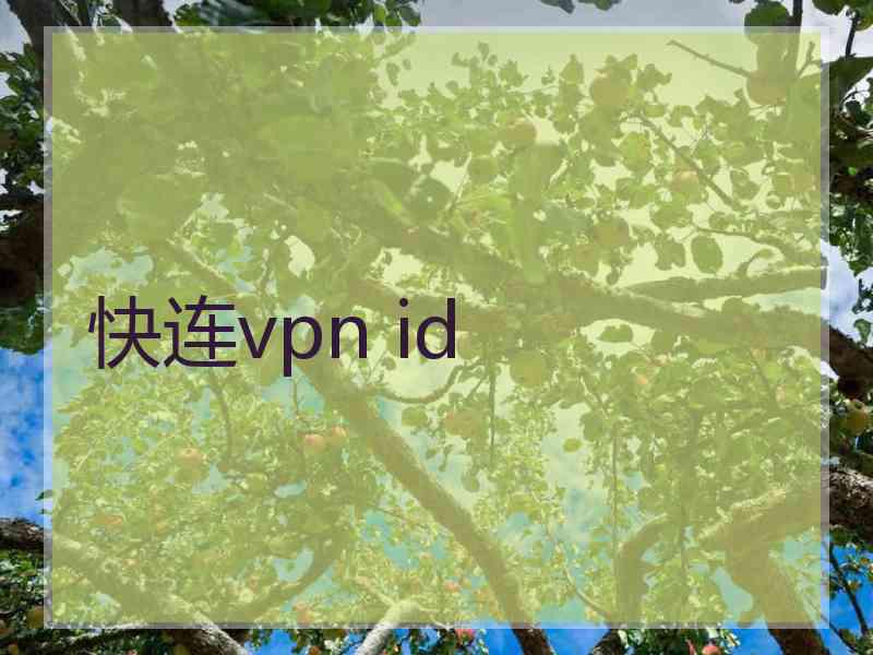 快连vpn id