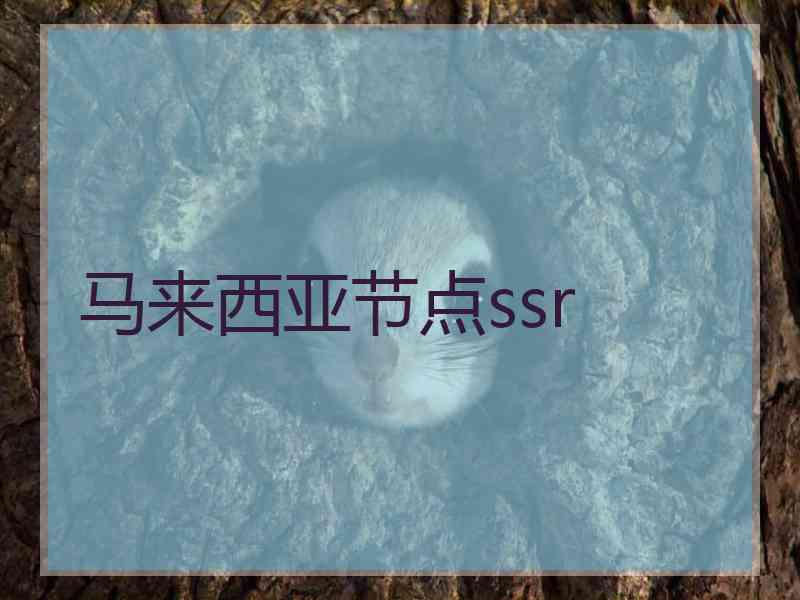 马来西亚节点ssr