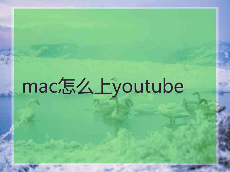 mac怎么上youtube