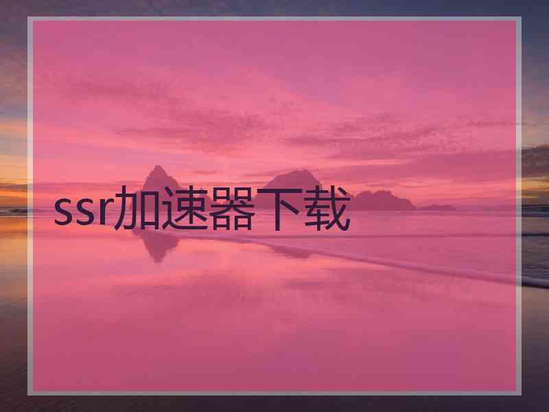 ssr加速器下载