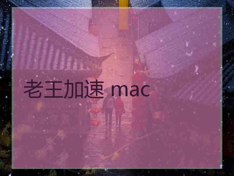 老王加速 mac