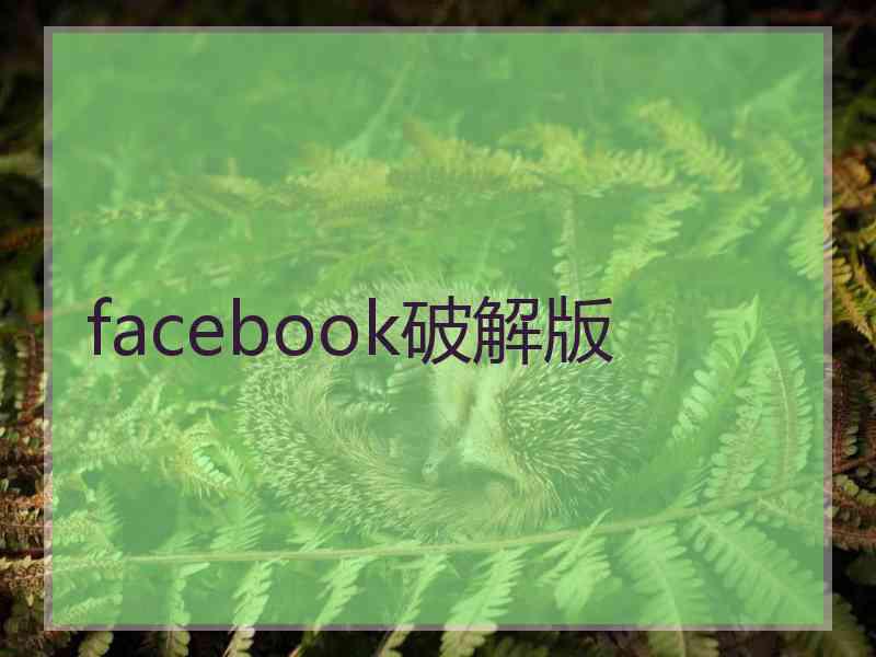 facebook破解版