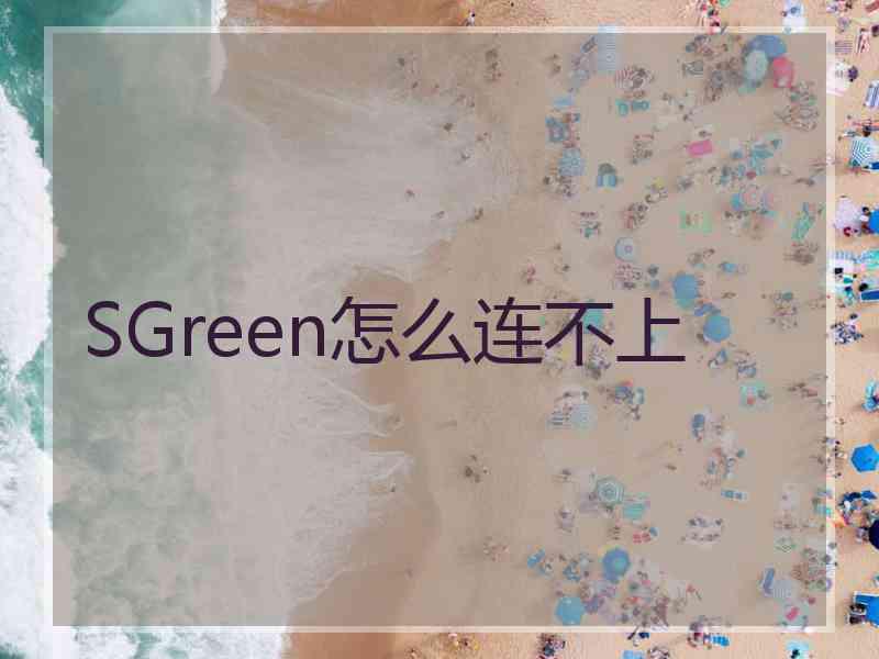 SGreen怎么连不上