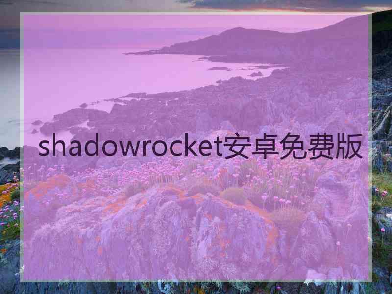 shadowrocket安卓免费版