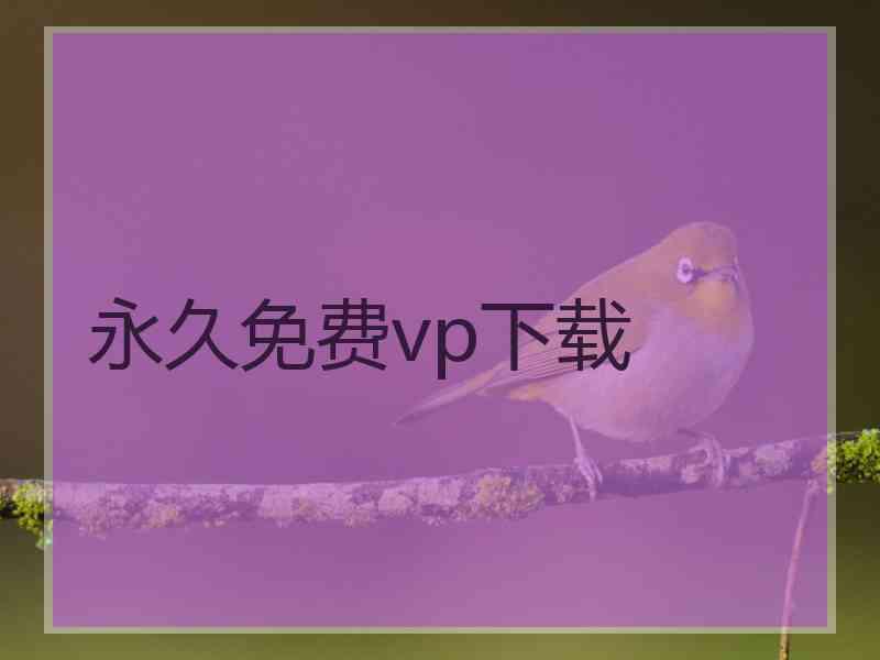 永久免费vp下载