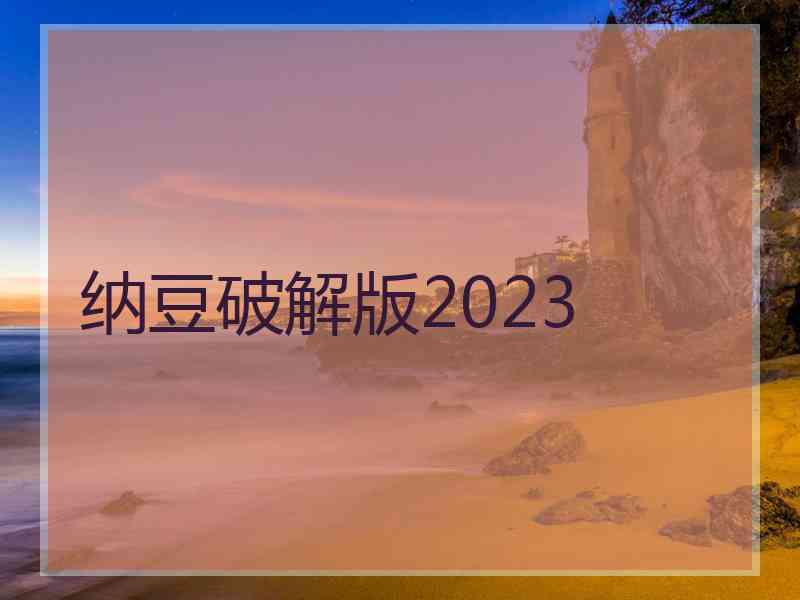 纳豆破解版2023