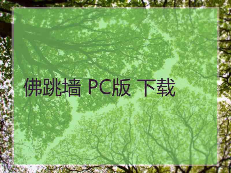 佛跳墙 PC版 下载