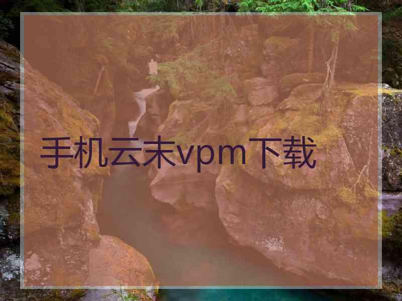 手机云末vpm下载