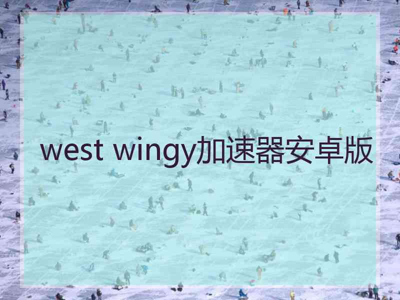 west wingy加速器安卓版