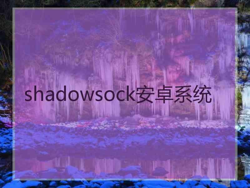 shadowsock安卓系统