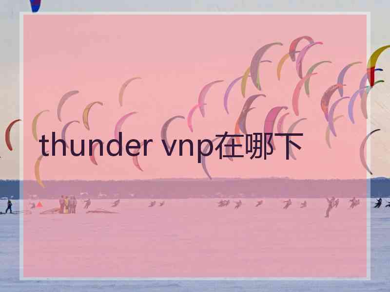 thunder vnp在哪下