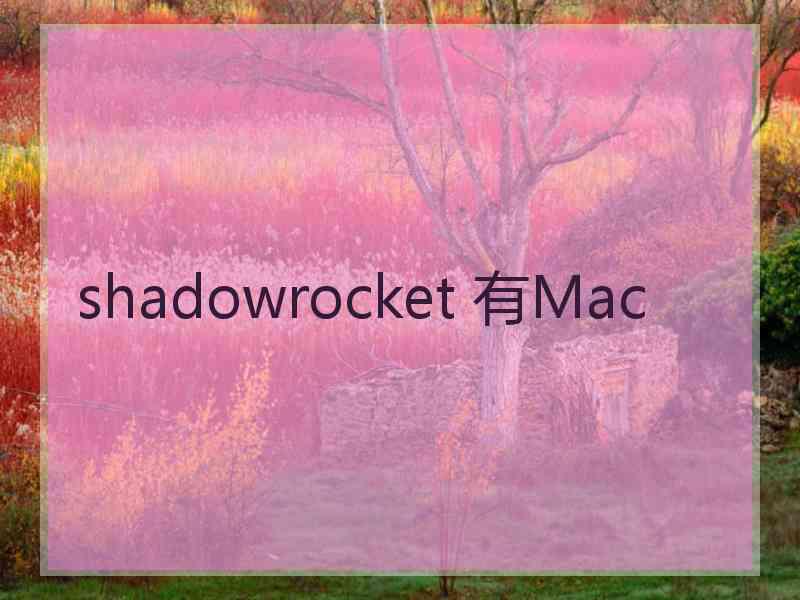 shadowrocket 有Mac