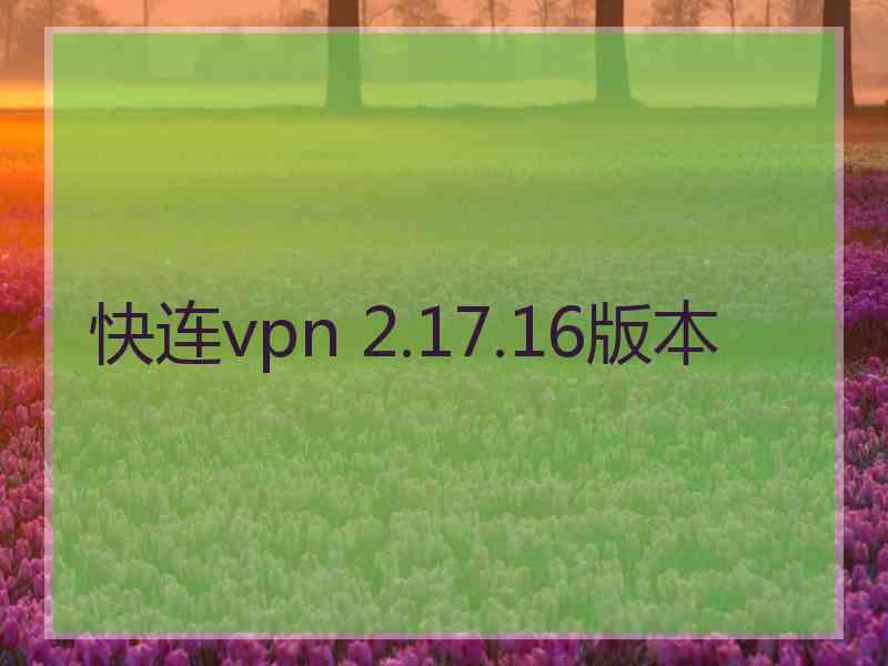 快连vpn 2.17.16版本